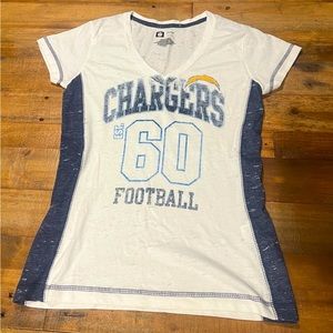 NFL Chargers Football T-shirt - Womens Medium runs a little small for a M.